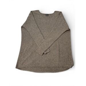 Vince Oversized Crew Easy Wool & Cashmere-Blend Sweater Size L